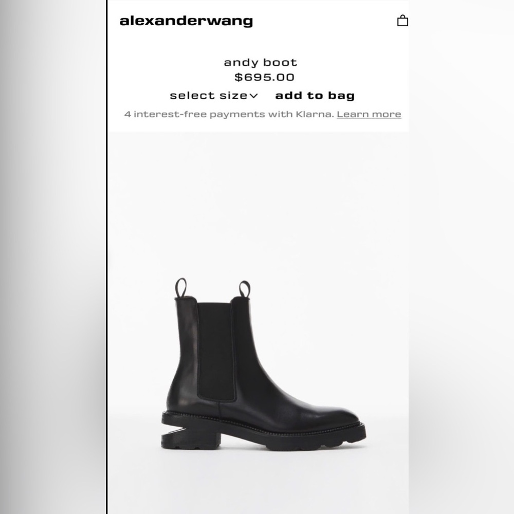 Alexander Wang Andy Chelsea Boots